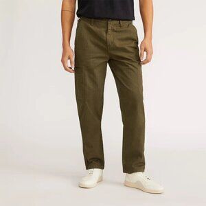 Everlane Mens The Organic Cotton Herringbone Refined Cargo Green Size 31 - $205